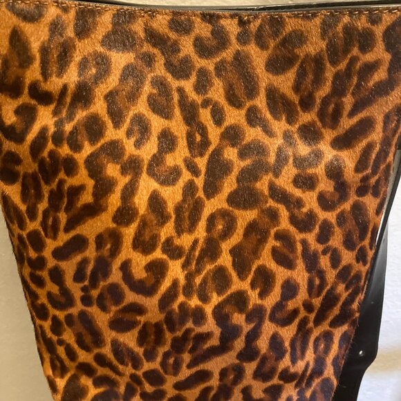 Essentials Leopard Print Calf Hair Tote - Picture 5 of 5
